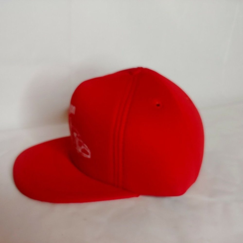 Vintage Paul Bunyon Tree Service Cap Foam Trucker Snap Back Red Hat Adjustable - Picture 4 of 7